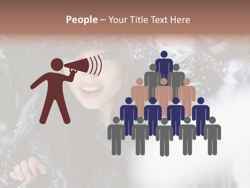 Face Weather Snowflakes PowerPoint Template