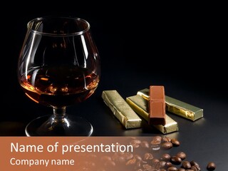 Chocolate Black Background PowerPoint Template