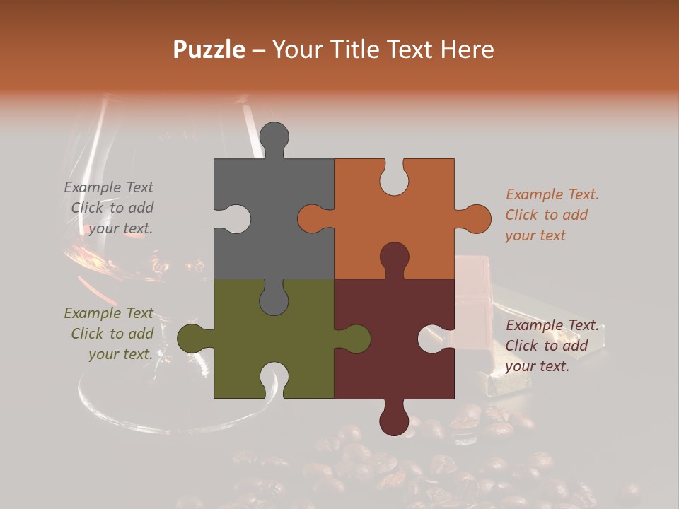 Chocolate Black Background PowerPoint Template