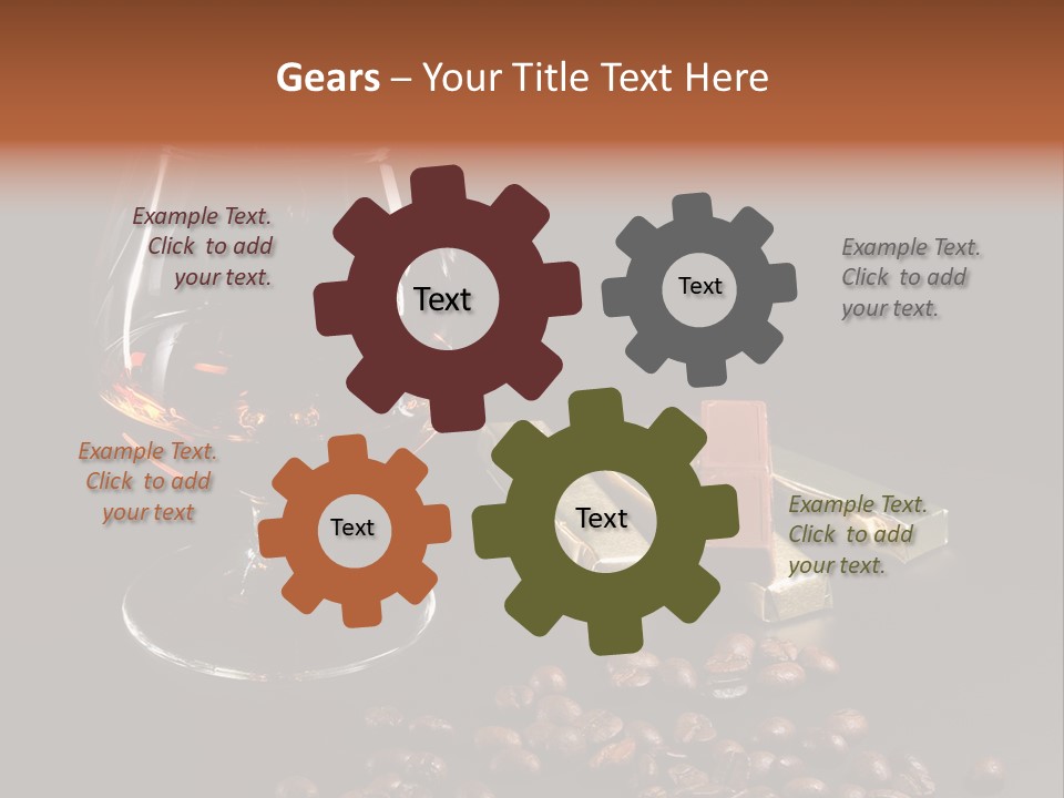 Chocolate Black Background PowerPoint Template