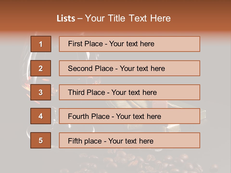 Chocolate Black Background PowerPoint Template