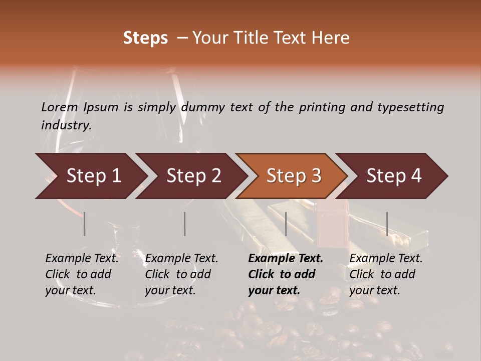 Chocolate Black Background PowerPoint Template