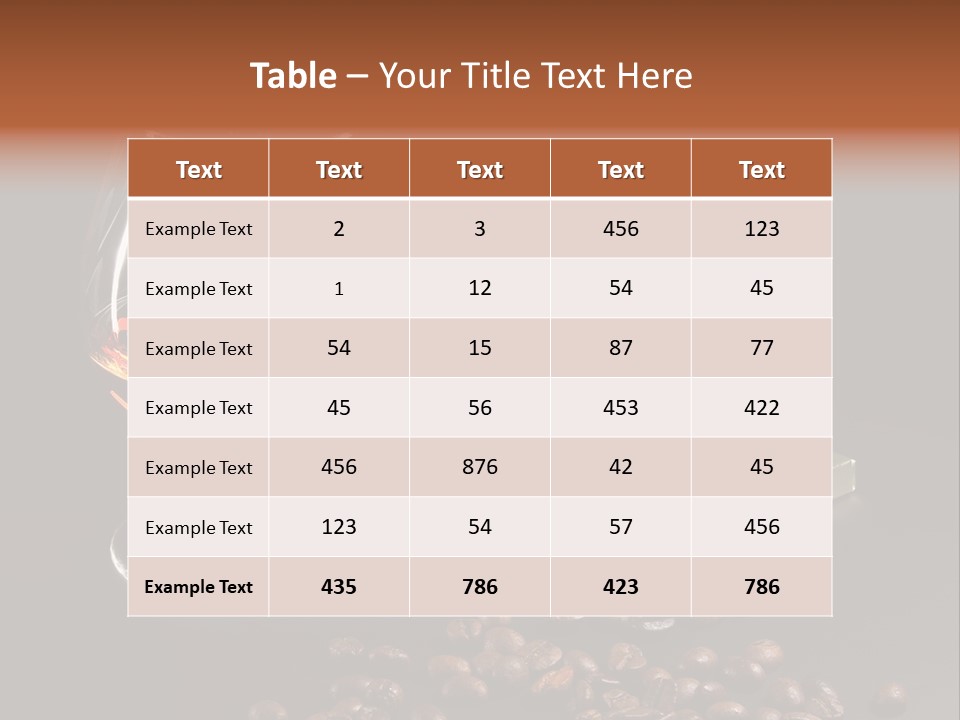 Chocolate Black Background PowerPoint Template