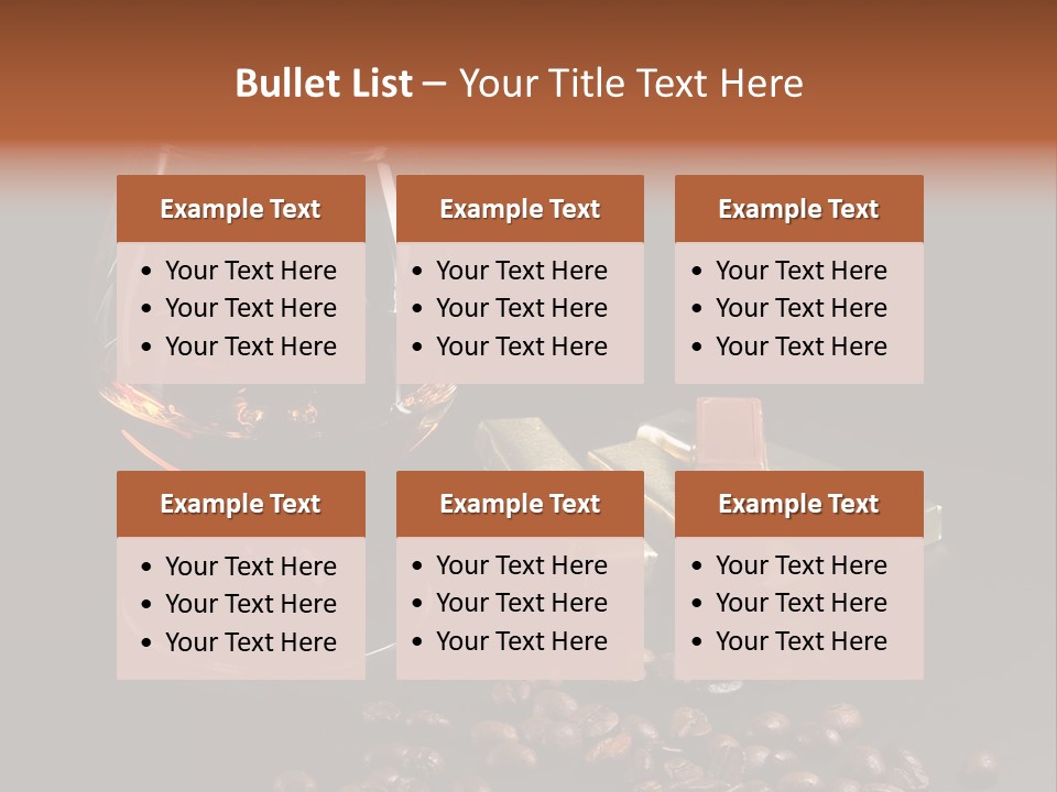 Chocolate Black Background PowerPoint Template