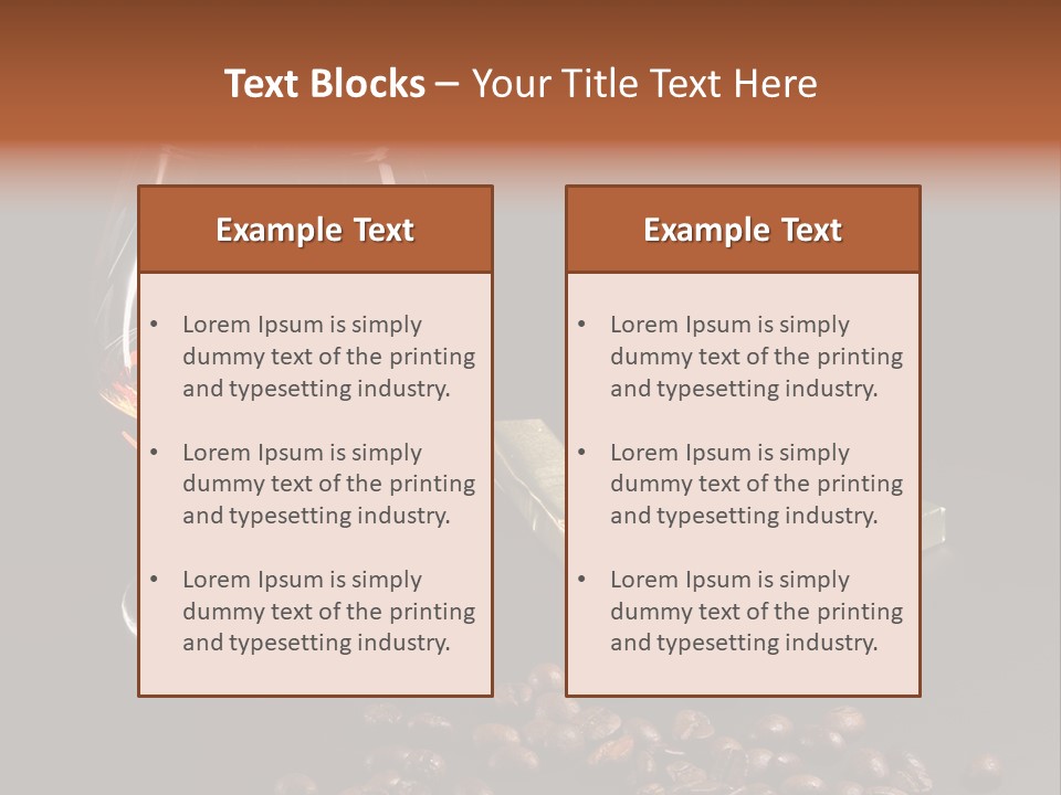 Chocolate Black Background PowerPoint Template