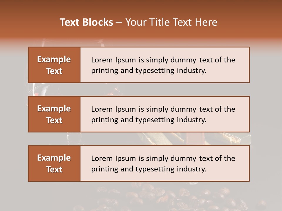 Chocolate Black Background PowerPoint Template