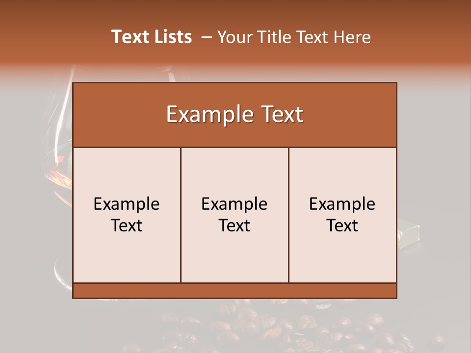 Chocolate Black Background PowerPoint Template