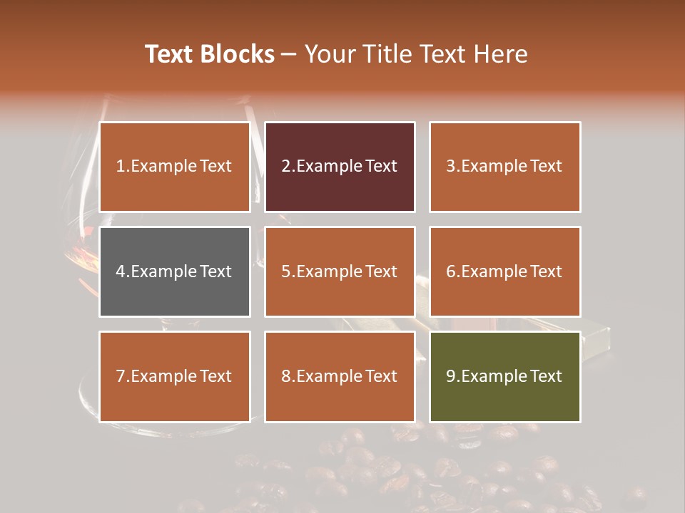 Chocolate Black Background PowerPoint Template