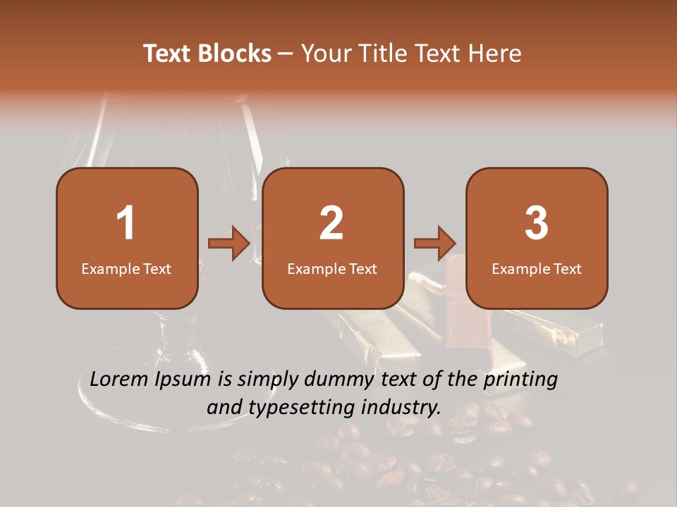 Chocolate Black Background PowerPoint Template