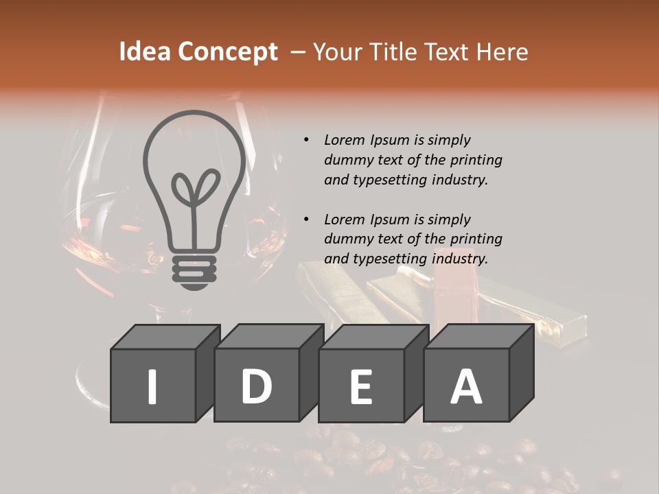 Chocolate Black Background PowerPoint Template