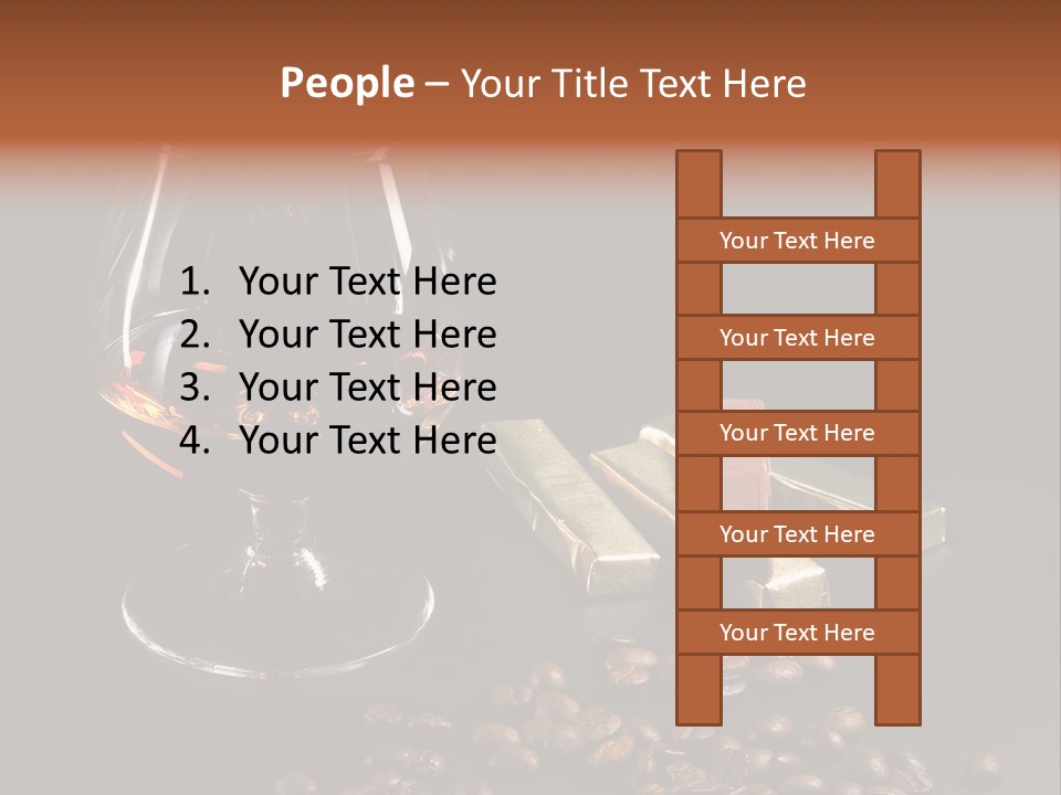 Chocolate Black Background PowerPoint Template