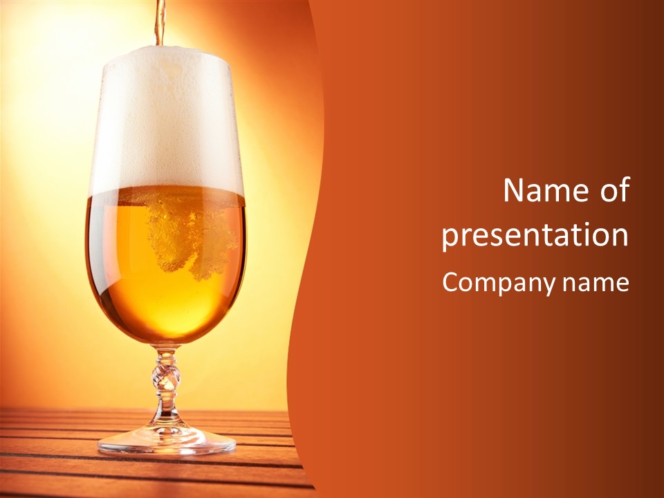 Bitter Lager Alcohol PowerPoint Template