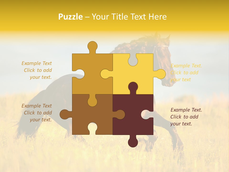 Beautiful Horse PowerPoint Template