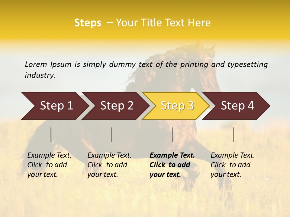 Beautiful Horse PowerPoint Template