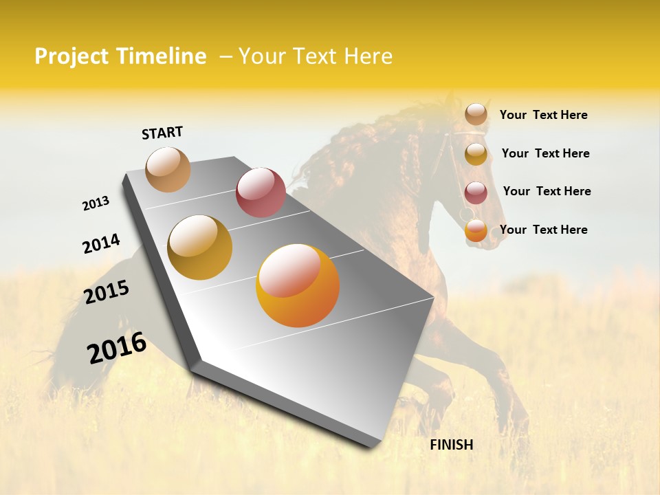 Beautiful Horse PowerPoint Template