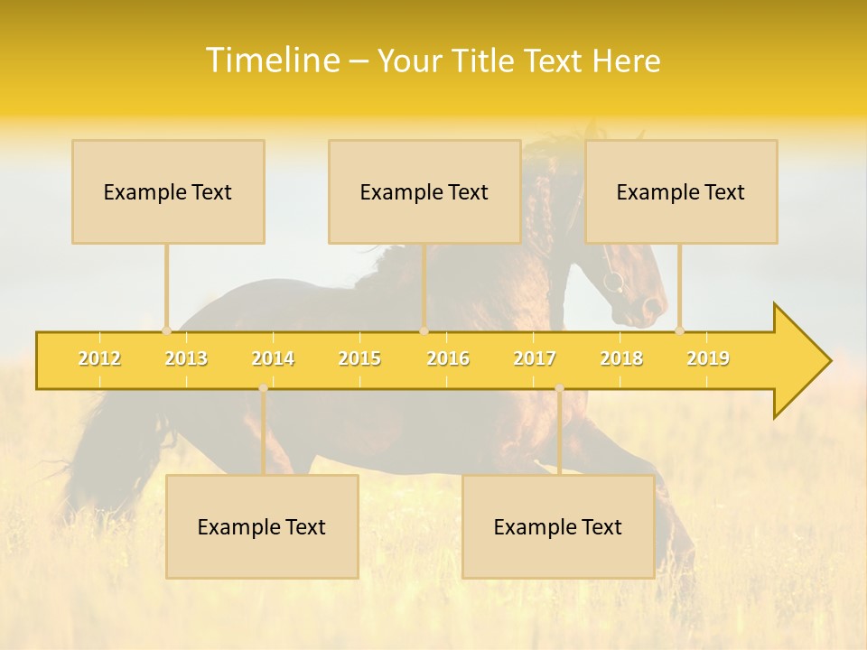 Beautiful Horse PowerPoint Template