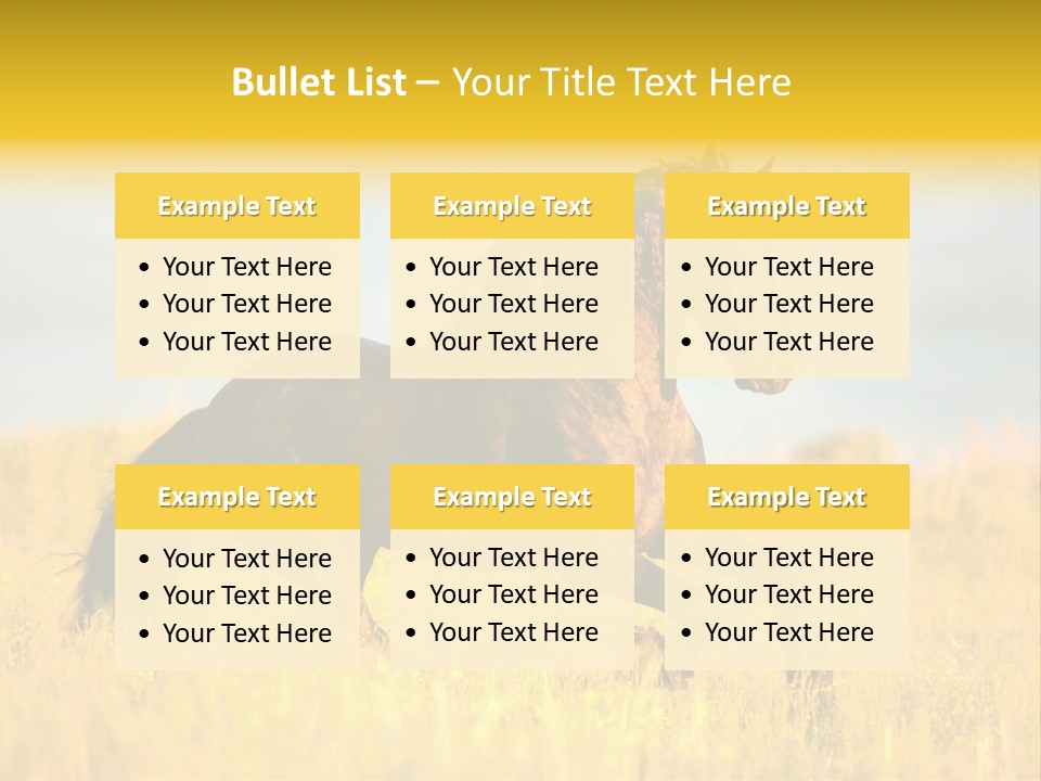 Beautiful Horse PowerPoint Template