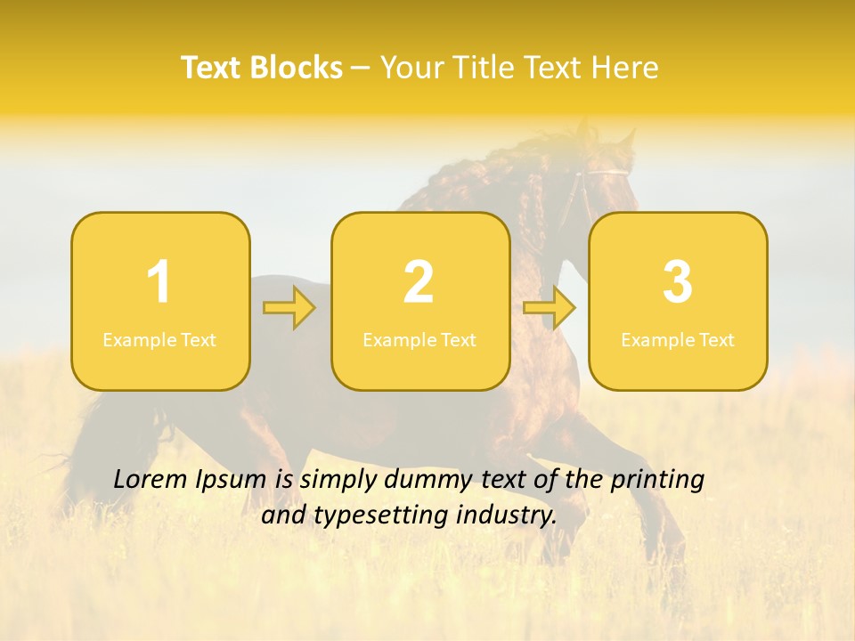 Beautiful Horse PowerPoint Template