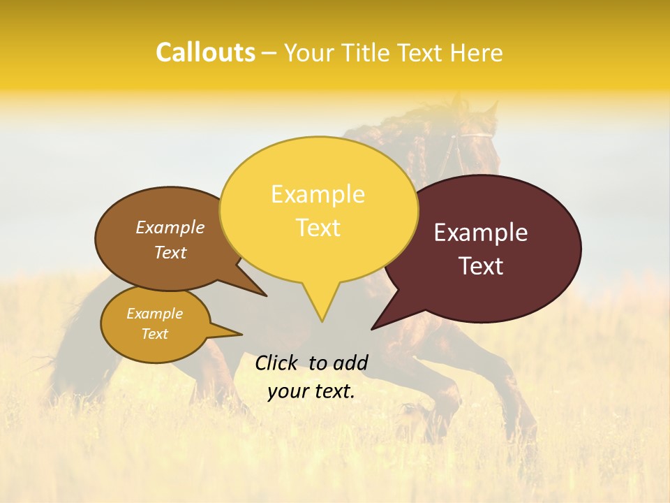 Beautiful Horse PowerPoint Template