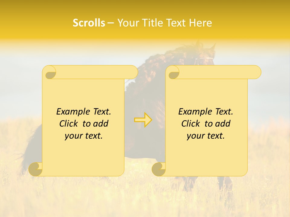 Beautiful Horse PowerPoint Template