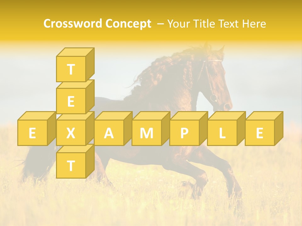 Beautiful Horse PowerPoint Template