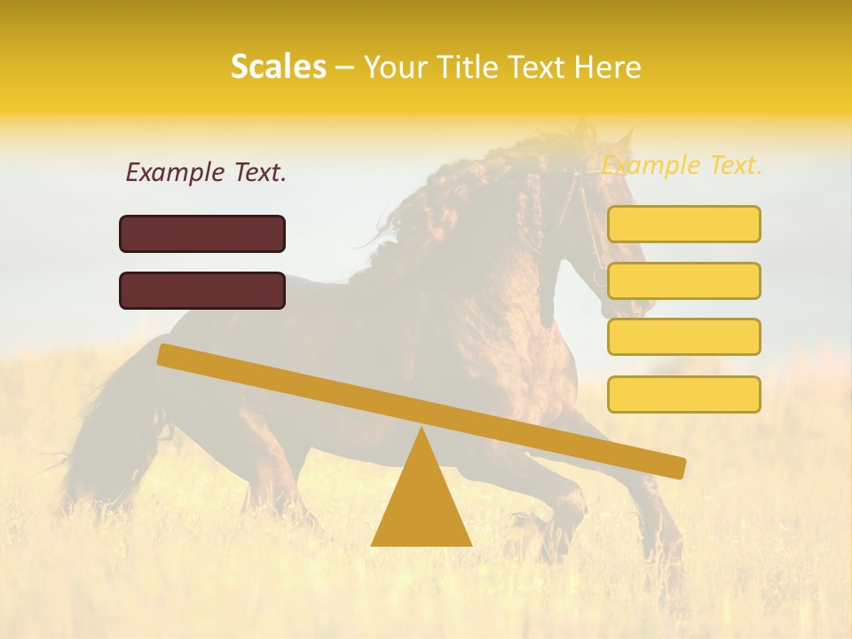 Beautiful Horse PowerPoint Template
