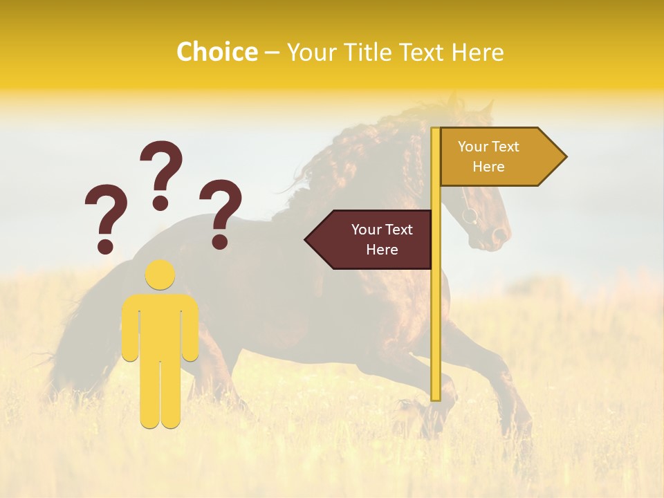 Beautiful Horse PowerPoint Template