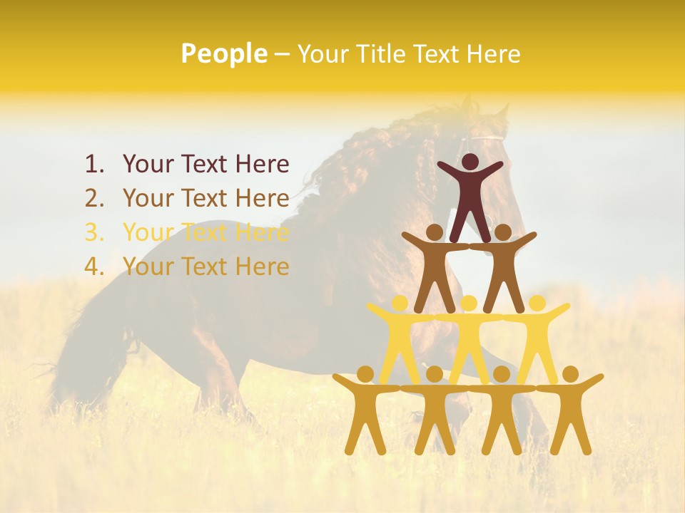Beautiful Horse PowerPoint Template