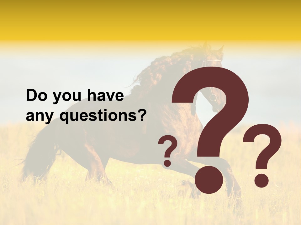 Beautiful Horse PowerPoint Template