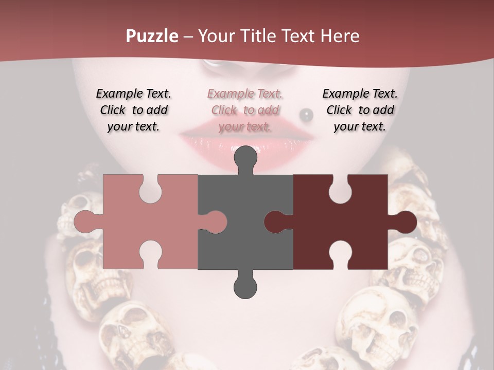 Necklace Piercing PowerPoint Template