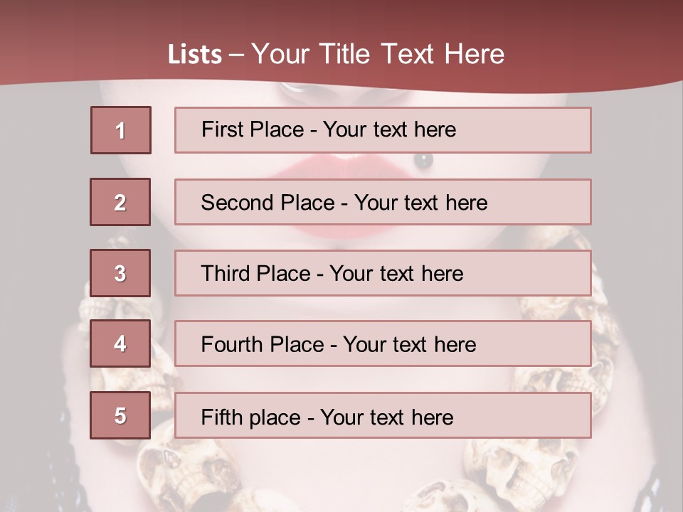 Necklace Piercing PowerPoint Template