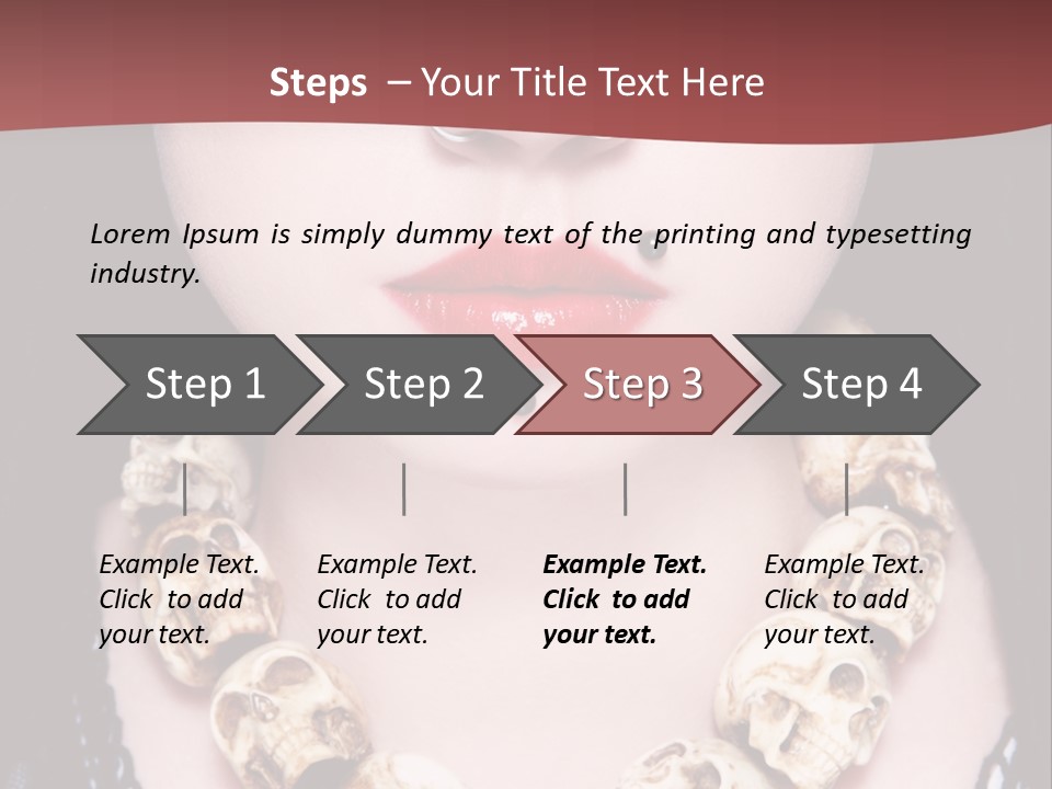 Necklace Piercing PowerPoint Template