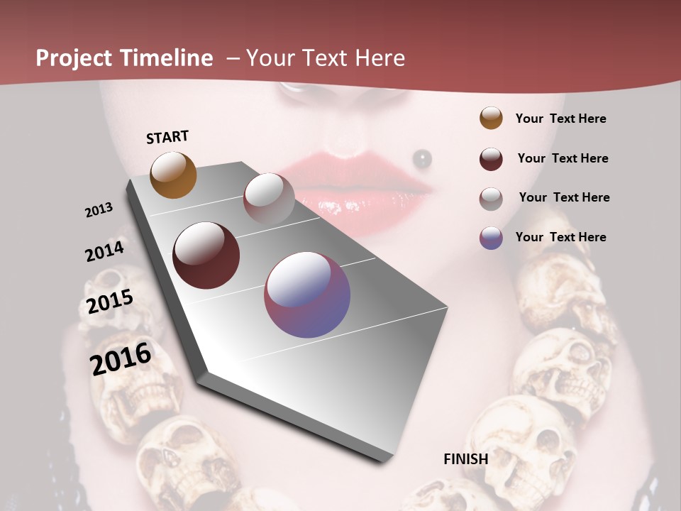 Necklace Piercing PowerPoint Template