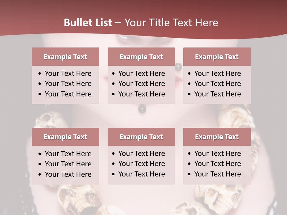 Necklace Piercing PowerPoint Template