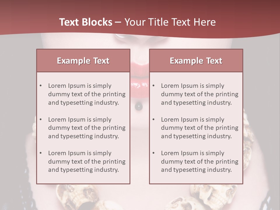 Necklace Piercing PowerPoint Template
