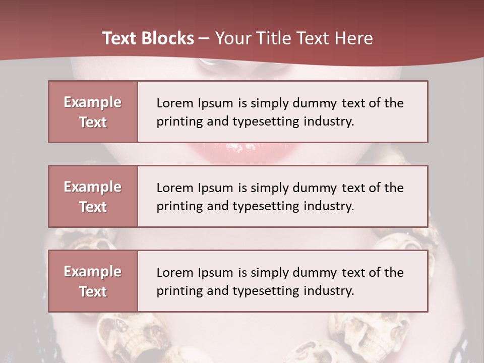 Necklace Piercing PowerPoint Template