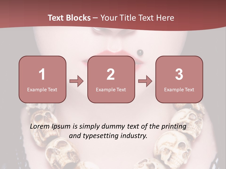 Necklace Piercing PowerPoint Template