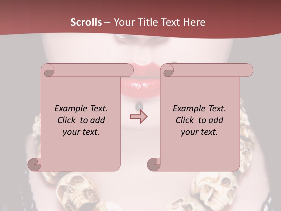 Necklace Piercing PowerPoint Template