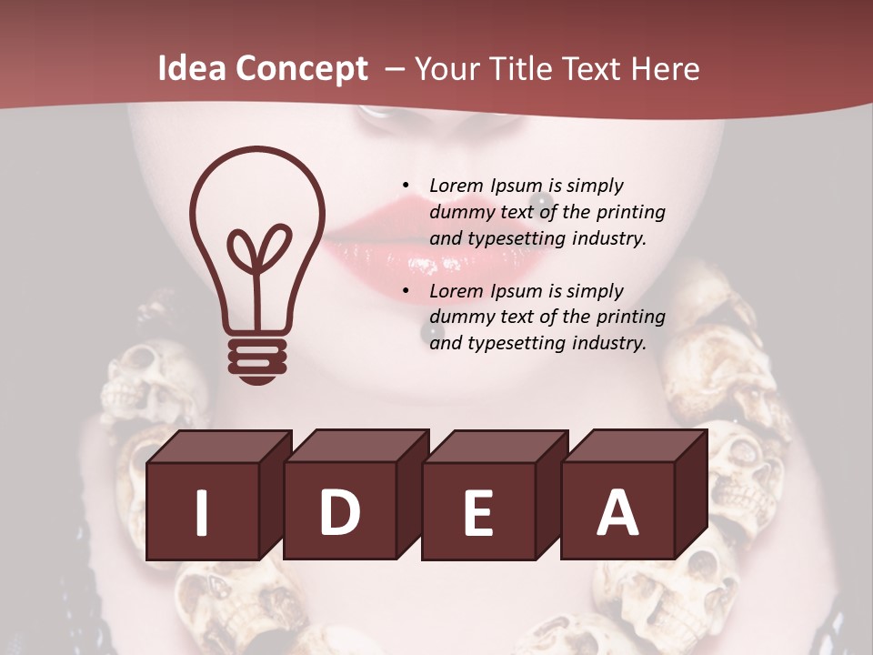 Necklace Piercing PowerPoint Template