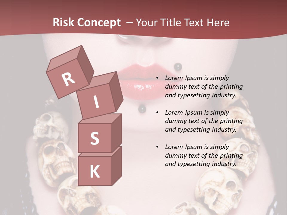 Necklace Piercing PowerPoint Template