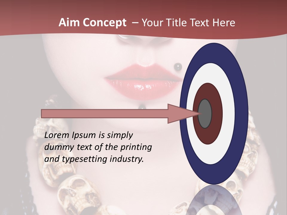 Necklace Piercing PowerPoint Template