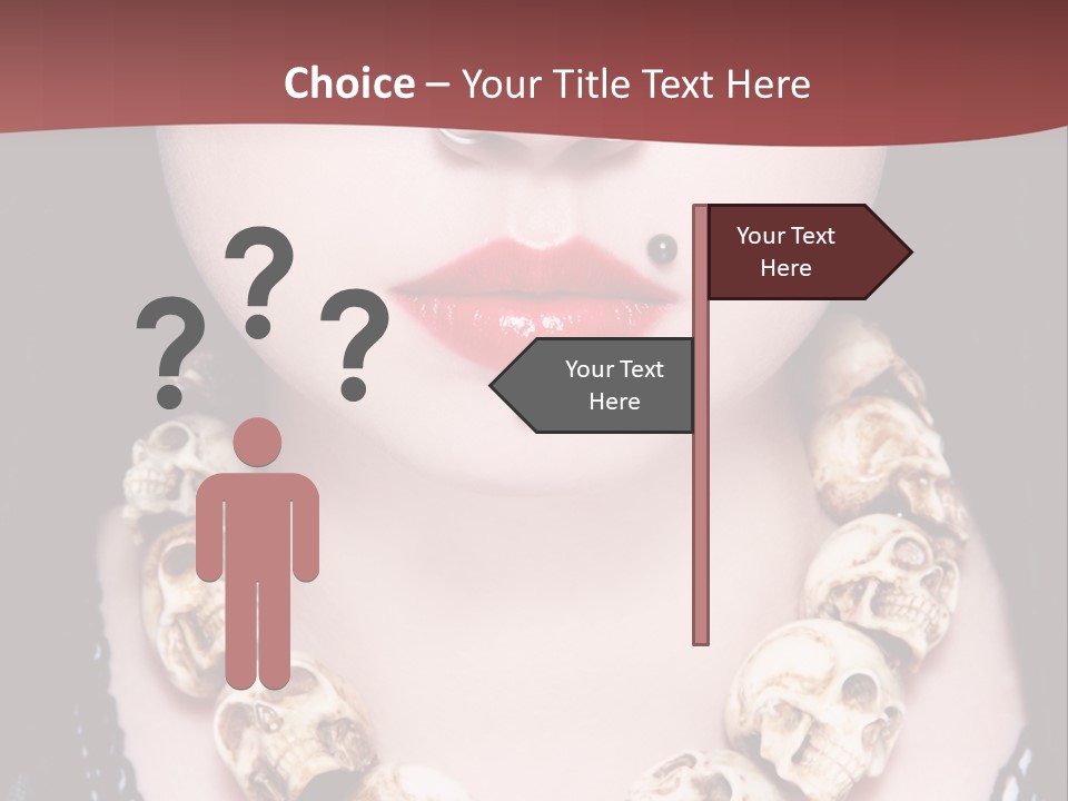 Necklace Piercing PowerPoint Template