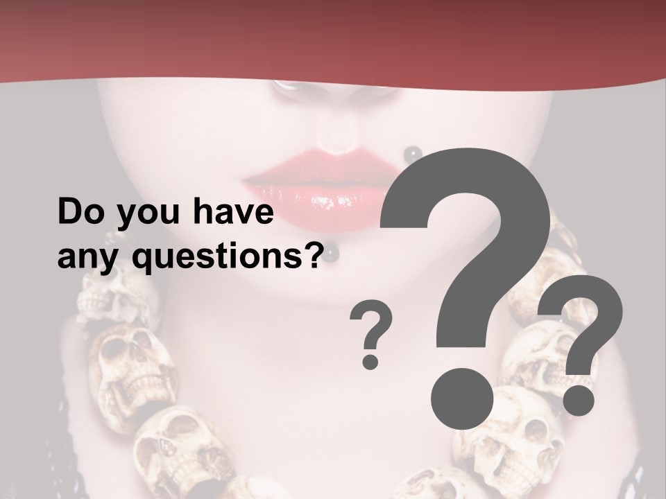 Necklace Piercing PowerPoint Template