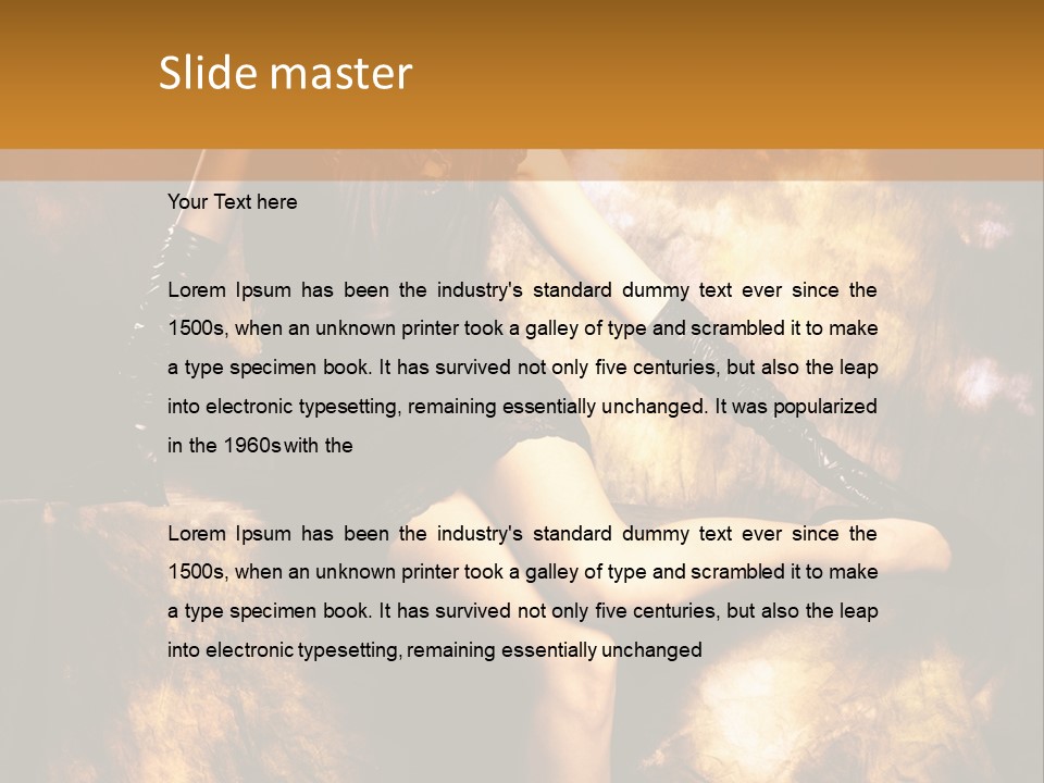 Young Eyes Face PowerPoint Template