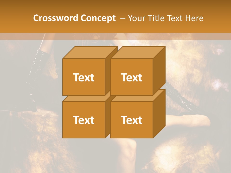 Young Eyes Face PowerPoint Template