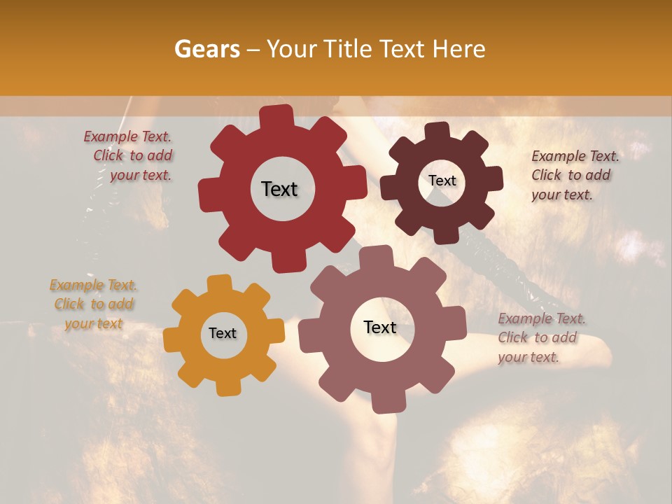 Young Eyes Face PowerPoint Template