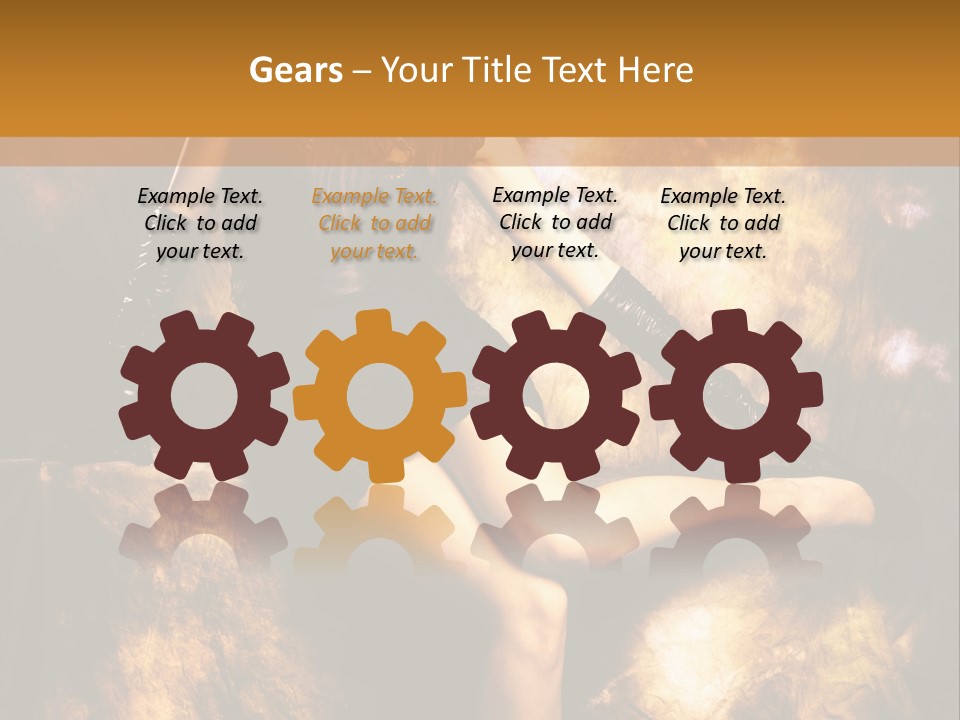 Young Eyes Face PowerPoint Template