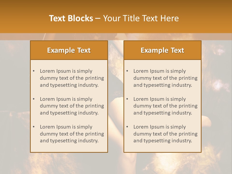 Young Eyes Face PowerPoint Template