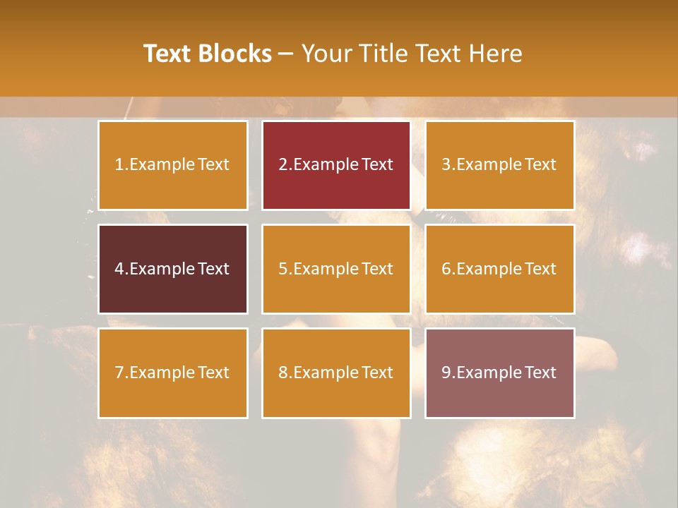 Young Eyes Face PowerPoint Template