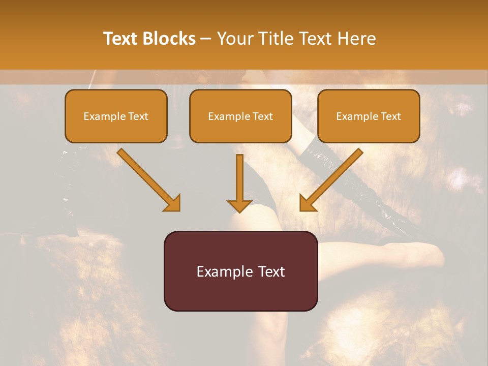 Young Eyes Face PowerPoint Template